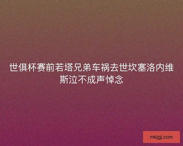 世俱杯赛前若塔兄弟车祸去世坎塞洛内维斯泣不成声悼念